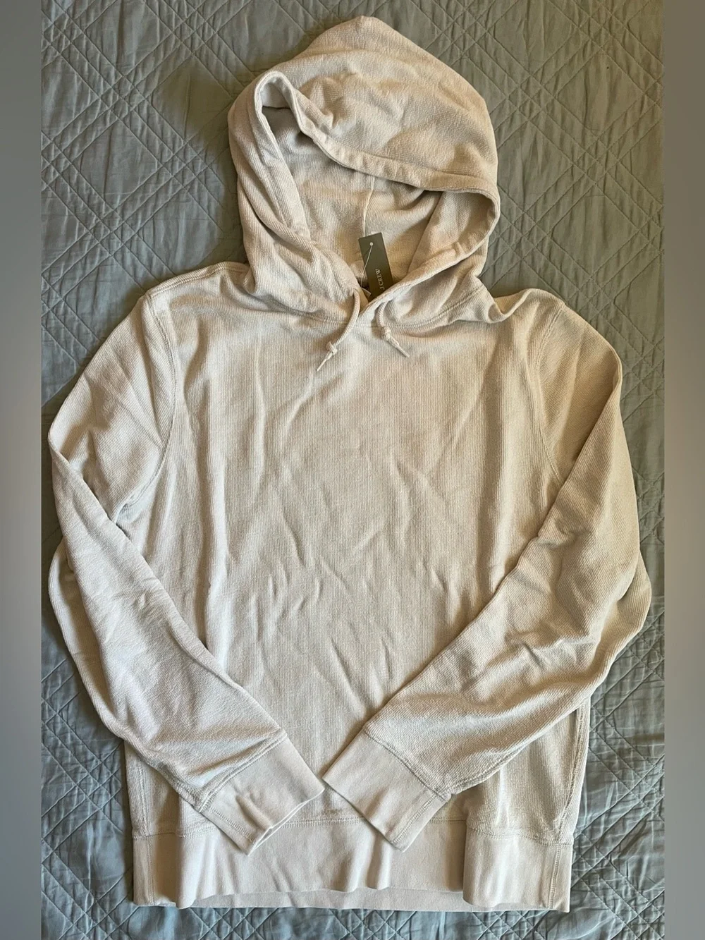 J. Crew Textured hooded sweater-tee in Bone Size M BZ311